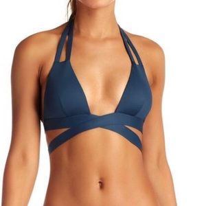 Vitamin A wrap swim top